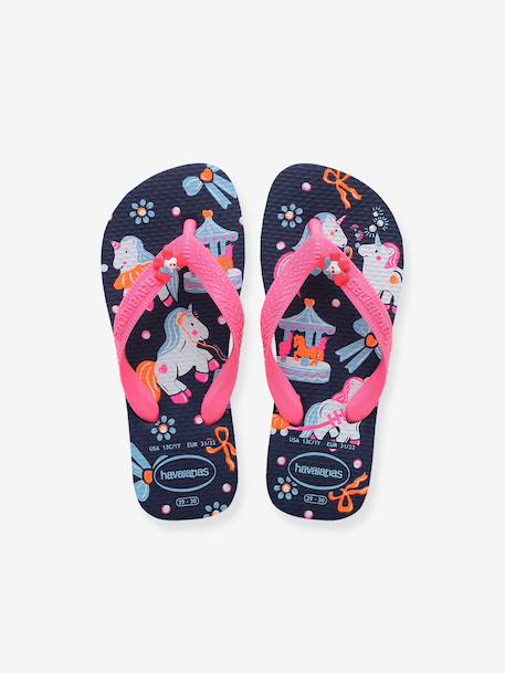 Fancy flip-flops for children navy blue - vertbaudet enfant 
