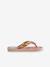Printed flip-flops orange+rose - vertbaudet enfant 