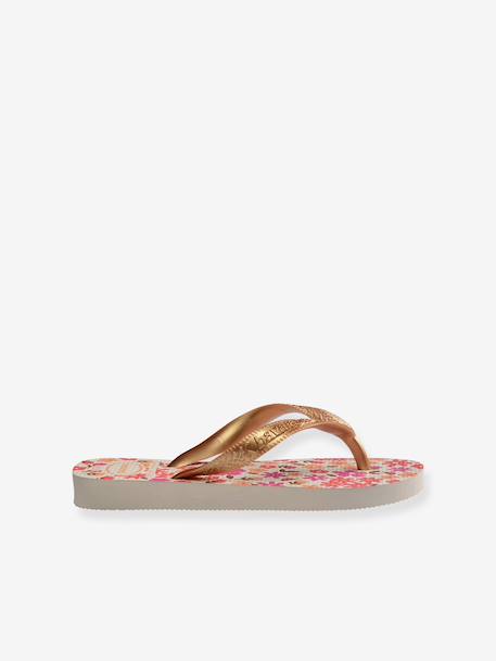 Tongs imprimés orange+rose - vertbaudet enfant 