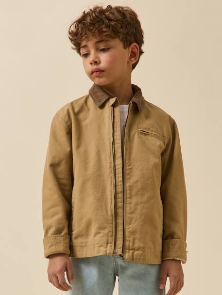 Blouson twill caramel - vertbaudet enfant 