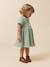 Short cotton gauze dress sage green - vertbaudet enfant 