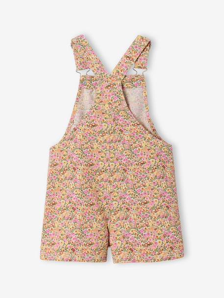 Combi salopette courte fleurie multicolore - vertbaudet enfant 
