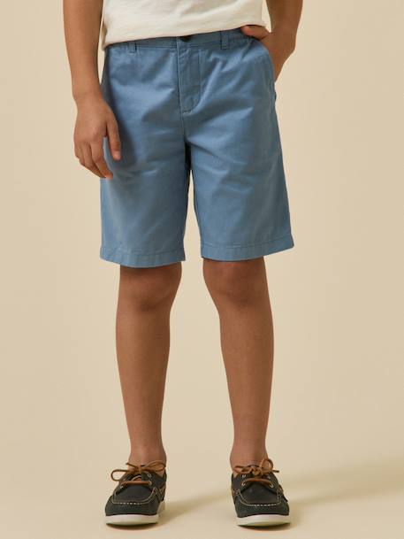 Boy's chino shorts blue - vertbaudet enfant 