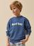 Sweatshirt with slogan in organic cotton denim blue - vertbaudet enfant 