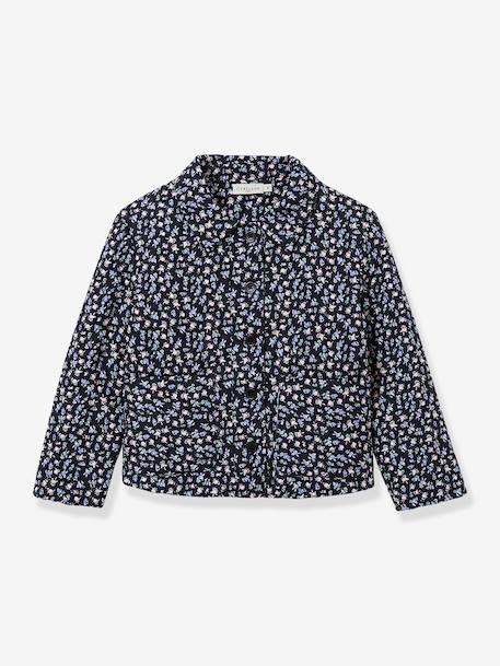 Flowered jacket blue - vertbaudet enfant 