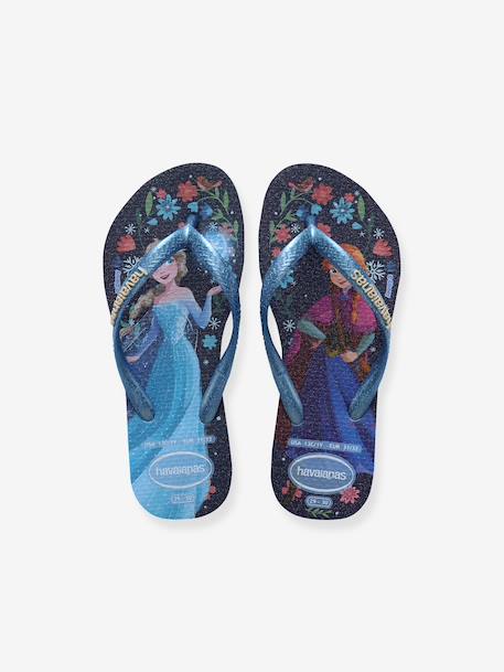 Disney princess flip-flops navy blue+rose - vertbaudet enfant 