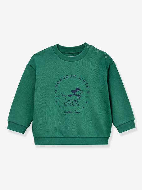 Soft baby sweatshirt mint green - vertbaudet enfant 