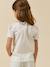 T-shirt with fancy collar in organic cotton light pink - vertbaudet enfant 