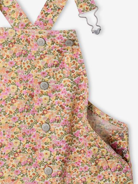 Combi salopette courte fleurie multicolore - vertbaudet enfant 