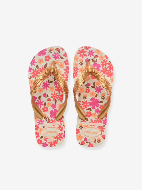 Tongs imprimés orange+rose - vertbaudet enfant 