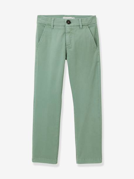 Pantalon chino vert sauge - vertbaudet enfant 