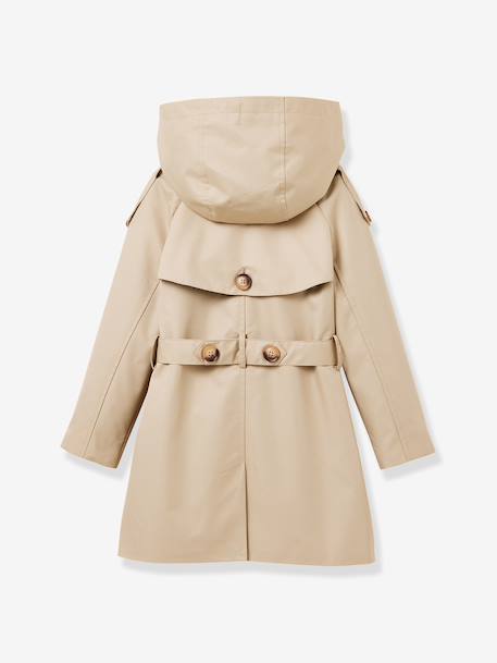 Trench coat with belt for children beige - vertbaudet enfant 