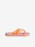 Printed flip-flops orange+rose - vertbaudet enfant 