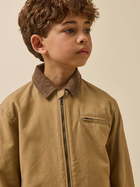 Blouson twill caramel - vertbaudet enfant 