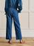 Denim trouser with belt brut denim - vertbaudet enfant 