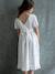 Girl's long dress white - vertbaudet enfant 