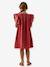 Embroidered long dress pomegranate - vertbaudet enfant 