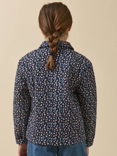 Flowered jacket blue - vertbaudet enfant 