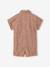 Girls' cotton twill playsuit beige - vertbaudet enfant 