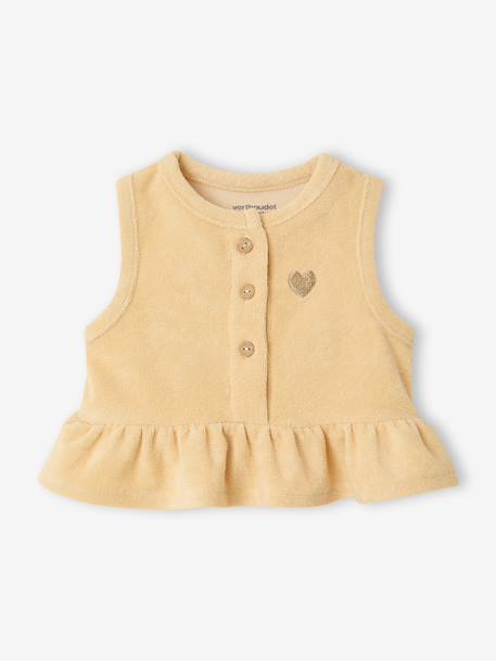 Set of top and short pale yellow - vertbaudet enfant 