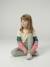 Girls' floral print sports leggings ecru - vertbaudet enfant 