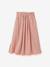 Long organic cotton gauze skirt pale pink - vertbaudet enfant 