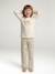 Pack of 2 girls' short-sleeved short pyjamas ecru - vertbaudet enfant 
