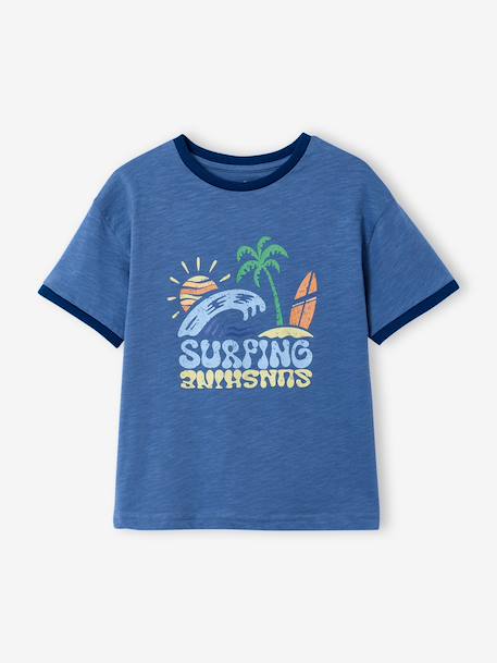 Short-sleeved t-shirt for boys blue - vertbaudet enfant 