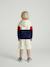Bermuda Shorts for Boys ecru+medium blue - vertbaudet enfant 