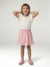 2-in-1-Effect Dress for Girls beige+ecru+indigo+pale pink+striped pink - vertbaudet enfant 