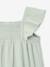 Baby girl sleepsuit in organic cotton aqua green+mustard - vertbaudet enfant 
