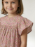Robe fille en gaze de coton imprimée beige+beige imprimé+rose+rose pâle+vanille - vertbaudet enfant 