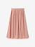 Long organic cotton gauze skirt pale pink - vertbaudet enfant 