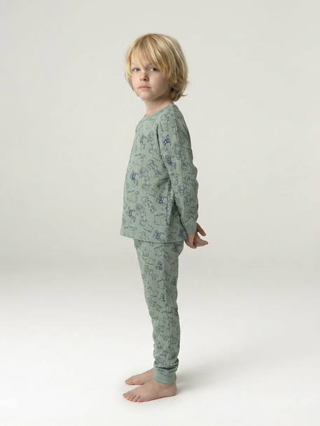 Boy's jungle pyjamas sage green - vertbaudet enfant 