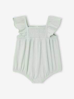 -Combinaison bébé fille coton bio