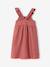 Girl's sleeveless dress navy blue+old rose - vertbaudet enfant 