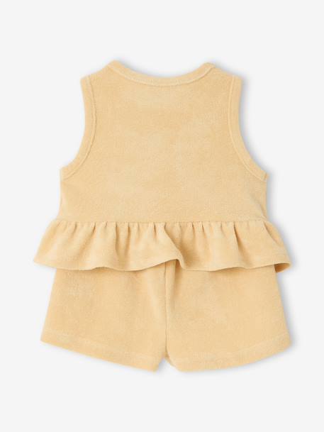 Set of top and short pale yellow - vertbaudet enfant 