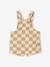 Printed Fleece Playsuit chequered beige+striped blue - vertbaudet enfant 