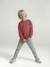 Long Sleeve Sweatshirt with Round Neckline for Boys dusky pink+pastel yellow - vertbaudet enfant 