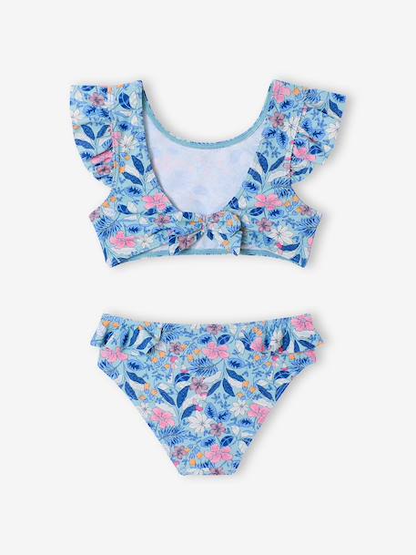 Girl's two-piece swimsuit aqua green - vertbaudet enfant 