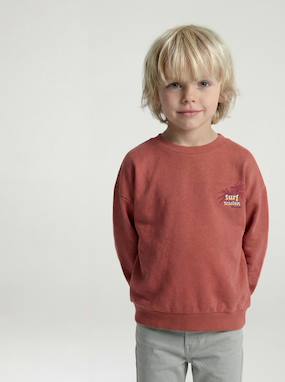 -Sweat col rond garçon manches lo