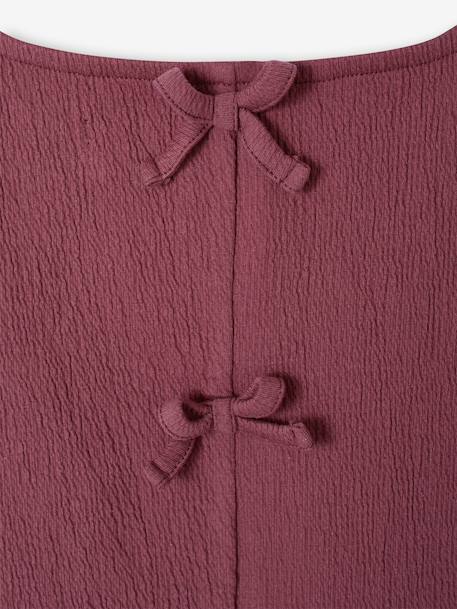 Girl's sleeveless tank top with frills terracotta - vertbaudet enfant 