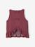 Girl's sleeveless tank top with frills terracotta - vertbaudet enfant 