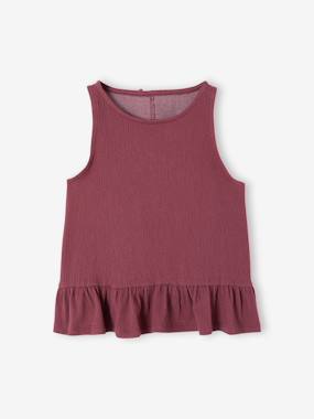 Girls-Tops-T-Shirts-Girl's sleeveless tank top with frills