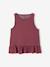 Girl's sleeveless tank top with frills terracotta - vertbaudet enfant 