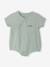 Pack of 2 customisable baby playsuits sage green - vertbaudet enfant 