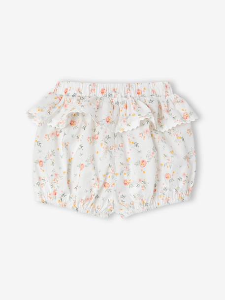 Pack of 2 cotton baby girl bloomer shorts clay beige - vertbaudet enfant 