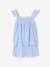 Girls' cotton braces pyjama shorts sky blue - vertbaudet enfant 