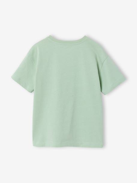 Boys' sparkly space print T-shirt almond green+night blue - vertbaudet enfant 