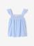 Girls' cotton braces pyjama shorts sky blue - vertbaudet enfant 